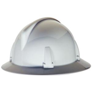 Full Brim Hardhat - Ratchet, White, Non-Vented, Ansi Type I, Meets/Exceeds CSA Class E/ANSI Class E, Polycarbonate