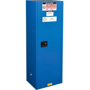 Sure-Grip® Ex Hazardous Material Compac Safety Cabinets - 12 gal., 15 gal., 23.25", 18", 35", 1, 1, Self-Closing, FM, Royal Blue, 1, Steel, 30.5 x 20 x 14.562