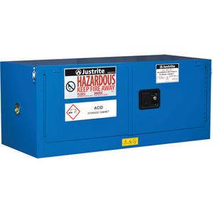 Sure-Grip® Ex Hazardous Material Piggyback Safety Cabinets - 12 gal., 17 gal., 43", 18", 18", 2, Self-Closing, FM, Royal Blue, 0, Steel, 13 x 39.5 x 14.562