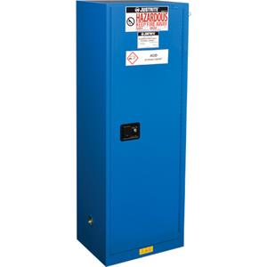 ChemCor® Lined Hazardous Material Slimline Safety Cabinets - 22 gal., 23.25", 18", 65", 3, 1, Self-Closing, FM, Royal Blue, 3, Steel, 60.5 x 20 x 14.562