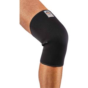 ProFlex 600 Single Layer Compression Knee Sleeve - Sleeve, 2X-Large, Neoprene, 3 mm, Black