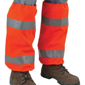 GloWear 8008 Class E High Visibility Leg Gaiters - High Visibility Orange