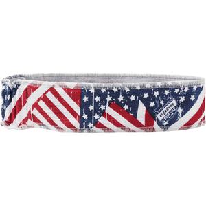 Chill-Its 6605 Cooling Headbands - Multi-Colour, Absorptive, High Performance Material, Stars & Stripes