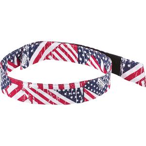 Chill-Its 6705CT Evaporative Cooling Bandana - Multi-Colour, Stars & Stripes, One Size