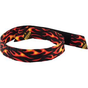 Chill-Its® 6705 Evaporative Cooling Bandana - Multi-Colour, One Size, Flames