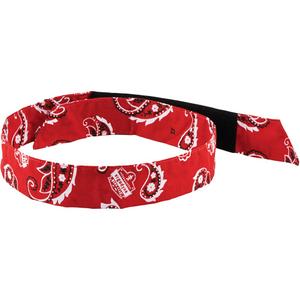 Chill-Its® 6705 Evaporative Cooling Bandana - Red, One Size, Red Western