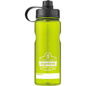 Chill-Its® 5151 BPA-Free Water Bottle - 34 oz./1000 ml, Green, Plastic