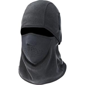 N-Ferno® 6826 Two-Piece Balaclava - Fleece/Neoprene/Polyester, Black