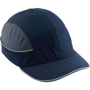 Skullerz® 8950 Short Brim Bump Cap - None, Navy Blue
