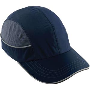 Skullerz® 8950 Long Brim Bump Cap - None, Navy Blue