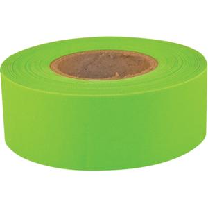 Sub-Zero Flagging Tape - Fluorescent Lime, 1.2", 150', 5-mil., '-40  ' F