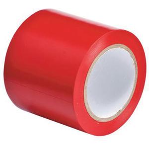 Floor Marking Tape - Red, Vinyl, 4", 108'
