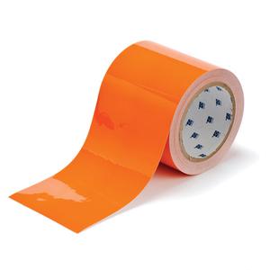 ToughStripe® Floor Marking Tape - Orange, Polyester, 4", 100'