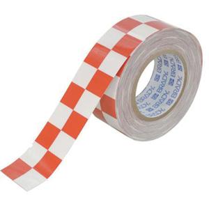 Checkered ToughStripe® Floor Marking Tape - Red and White, Polyester, 2", 100'