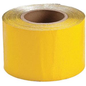 Temporary Pavement Marking Tape - Yellow, Vinyl, 4", 150'