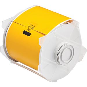 Printer Tape - Polyester, Yellow, 4", GlobalMark®, 100'