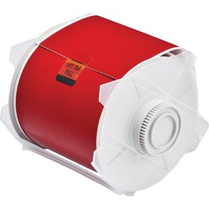 Printer Tape - Polyester, Red, 4", GlobalMark®, 100'