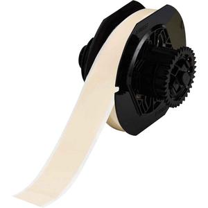 Low-Halide Printer Tape - Polyester, Tan, 1.125", BBP® 31/BBP® 33/BBP® 35/BBP® 37/BBP™ 30/BradyPrinter S3100/BradyPrinter i3300/BradyPrinter S3000, Outdoor, 100'