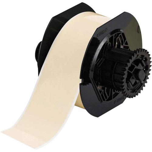 Low-Halide Printer Tape - Polyester, Tan, 2.25", BBP® 31/BBP® 33/BBP® 35/BBP® 37/BBP™ 30/BradyPrinter S3100/BradyPrinter i3300/BradyPrinter S3000, Outdoor, 100'