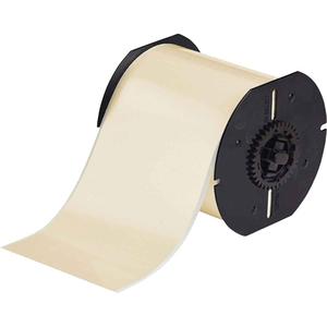 Low-Halide Printer Tape - Polyester, Tan, 4", BBP® 31/BBP® 33/BBP® 35/BBP® 37/BBP™ 30/BradyPrinter S3100/BradyPrinter i3300/BradyPrinter S3000, Outdoor, 100'