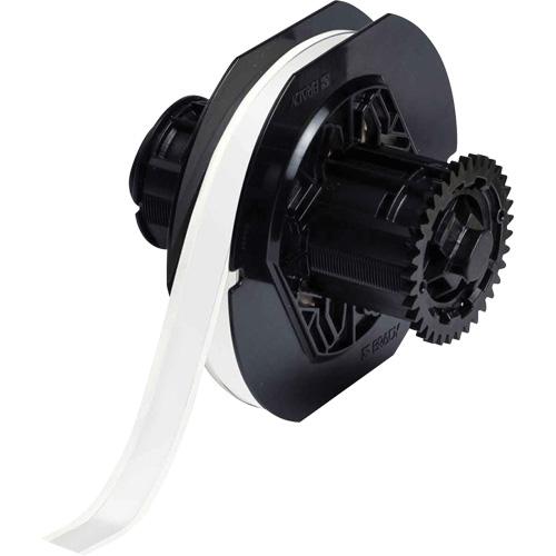 Low-Halide Printer Tape - Polyester, White, 0.5", BBP® 31/BBP® 33/BBP® 35/BBP® 37/BBP™ 30/BradyPrinter S3100/BradyPrinter i3300/BradyPrinter S3000, Outdoor, 100'