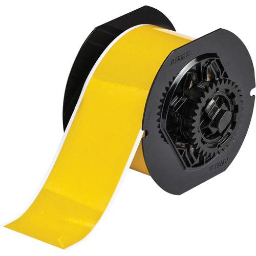 Printer Tape - Retro Reflective, Yellow, 2.25", BBP® 31/BBP® 33/BBP® 35/BBP® 37/BBP™ 30/BradyPrinter S3100/BradyPrinter i3300/BradyPrinter S3000, Outdoor, 50', Gloss