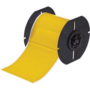 Label Printer Tape - Retro Reflective, Yellow, 4", BBP® 31/BBP® 33/BBP® 35/BBP® 37/BBP™ 30/BradyPrinter S3100/BradyPrinter i3300/BradyPrinter S3000, Outdoor, 50', Gloss