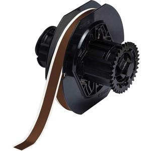 Indoor-Outdoor Label Printer Tape - Vinyl, Brown, 0.5", BBP® 31/BBP® 33/BBP® 35/BBP® 37/BBP™ 30/BradyPrinter S3100/BradyPrinter i3300/BradyPrinter S3000, Outdoor, 100', Gloss