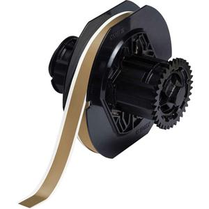 Indoor-Outdoor Label Printer Tape - Vinyl, Gold, 0.5", BBP® 31/BBP® 33/BBP® 35/BBP® 37/BBP™ 30/BradyPrinter S3100/BradyPrinter i3300/BradyPrinter S3000, Outdoor, 100', Gloss