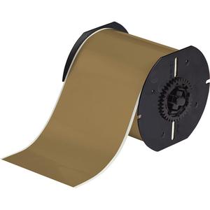 Printer Tape - Vinyl, Gold, 4", BBP® 31/BBP® 33/BBP® 35/BBP® 37/BBP™ 30/BradyPrinter S3100/BradyPrinter i3300/BradyPrinter S3000, 100'