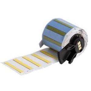 PermaSleeve® Heat Shrink Wire & Cable Labels - Polyolefin, Yellow, 0.235", 1.75", BMP® 71/BMP® 61/M710/M610/M611, 0.125" Dia x 1.75" W, 0.75", 0.046", 2.25"