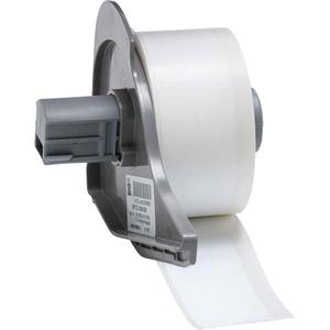 Tamper Resistant Label Printer Tape - Vinyl, White, 1", BMP® 71, 50