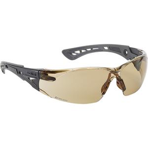 Rush+ Safety Glasses - Meets/Exceeds CSA Z94.3, Brown, Anti-Fog/Anti-Scratch