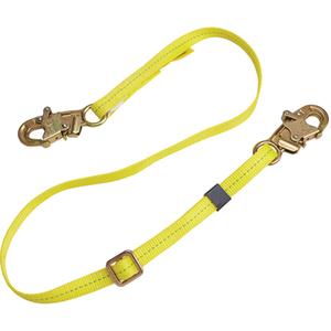 Web Adjustable Positioning Lanyard - 6', B, Snap Hook, Snap Hook, Polyester, 1, CSA Standard Z259.11, B, Polyester
