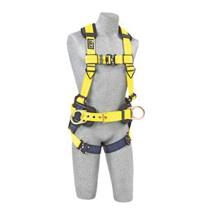 Delta™ Construction Style Harness - Work Positioning/Fall Arrest, AP, 420 lbs., Small, Back - Side, Quick-Connect, Quick-Connect