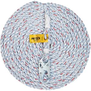 Rope Lifeline with Snap Hook - Polyester/Polypropylene, 150'