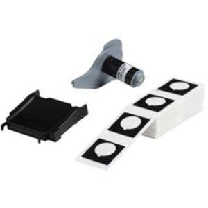 Raised Push-Button Panel Labels - Polyester, Black, 1.8", 1.8", BMP® 71