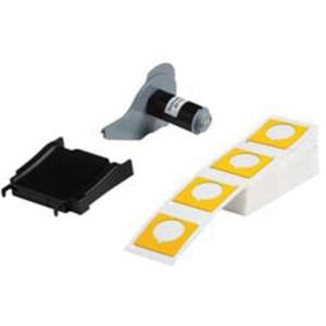 Raised Push-Button Panel Labels - Polyester, Yellow, 1.8", 1.8", BMP® 71