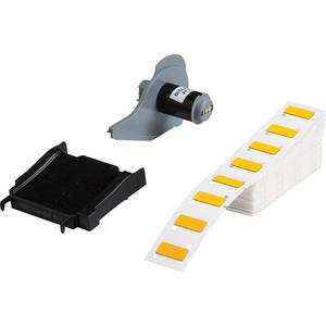 Raised Panel Labels - Polyester, Yellow, 0.49", 1.06", BMP® 71