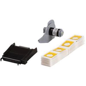 Raised Push-Button Panel Labels - Polyester, Yellow, 1.5", 1.2", BMP® 71