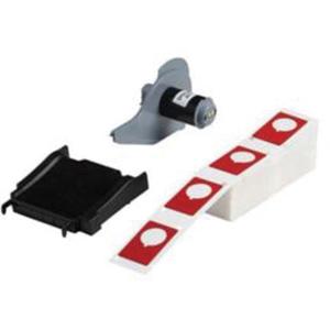 Raised Push-Button Panel Labels - Polyester, Red, 1.9", 1.2", BMP® 71