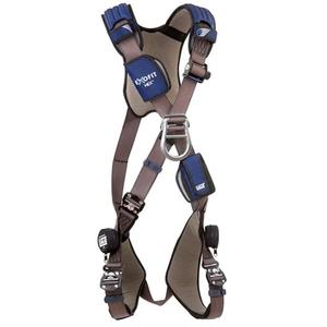 ExoFit NEX™ Cross-Over Style Climbing Harness - Ladder Climbing/Descent Control/Fall Arrest, ADL, 420 lbs., Medium, Large, Back - Front, Quick-Connect, Quick-Connect