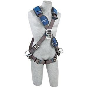 ExoFit NEX™ Construction Style Harness - Work Positioning/Ladder Climbing/Fall Arrest, ALP, 420 lbs., Small, Medium, Large, Back - Front - Side, Quick-Connect, Quick-Connect