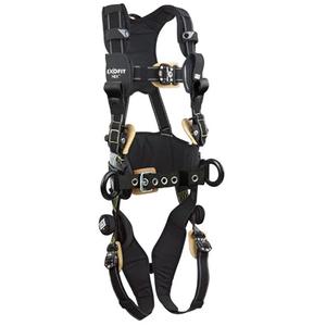ExoFit NEX™ Arc Flash Construction Style Harness - Work Positioning/Fall Arrest/Arc-Resistant, APR, 420 lbs., Small, Large, Medium, X-Large, Back - Side, Quick-Connect, Quick-Connect