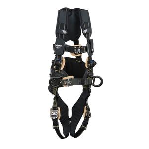 ExoFit NEX™ Arc Flash Construction Style Harness - Work Positioning/Fall Arrest/Arc-Resistant, APR, 420 lbs., Small, Large, X-Large, Back - Side, Quick-Connect, Quick-Connect