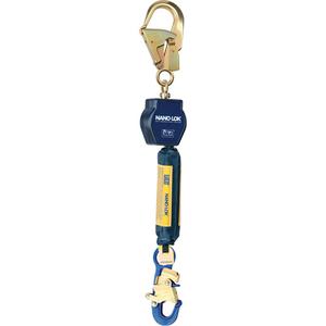Nano-Lok™ Self-Retracting Lifeline - 6', 1, Polyester/Dyneema®, Swivel, Without Unit Connector, Snap Hook, Aluminum, 3/4", 3600 lbs.
