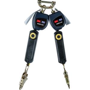 Nano-Lok™ Self-Retracting Lifeline - 6', 2, Polyester/Dyneema®, Swivel, Single Pin, Steel, Snap Hook, Steel, 3/4", 3600 lbs.