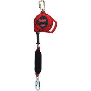Rebel™ Self Retracting Lifeline for Leading Edge - 20', 1, Galvanized Steel, Swivel, Carabiner, Steel, Snap Hook, Steel, CSA Standard Z259.2.2