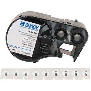 Low Temperature Label Maker Cartridge - Polyester, Black, White, BMP® 51/BMP® 53, Refrigeration, Matte, 240, 0.375"