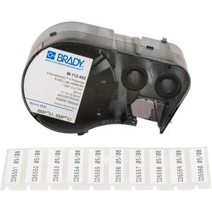 Low Temperature Label Maker Cartridge - Polyester, Black, White, 0.375", BMP® 51/BMP® 53, Refrigeration, Matte, 360, 0.375" H x 1.25" W